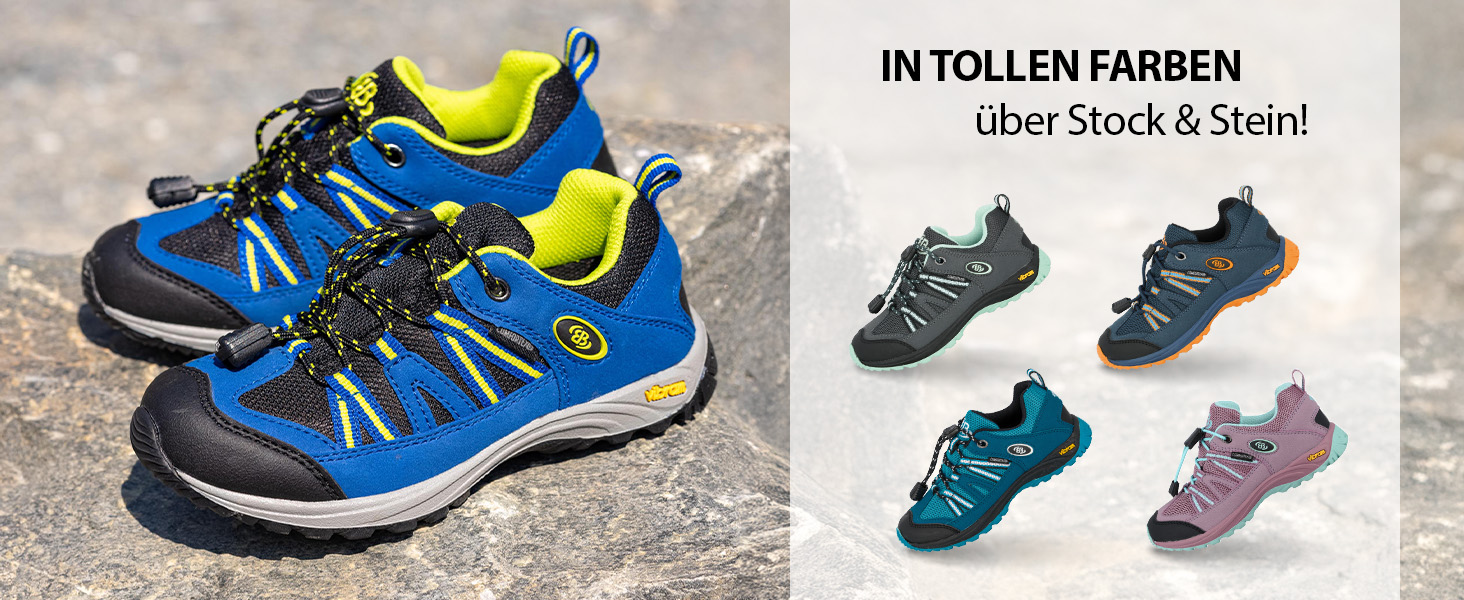 Трейлраннінгіві кросівки Brütting Ohio для хлопчиків (27 EU, Petrol Lemon)