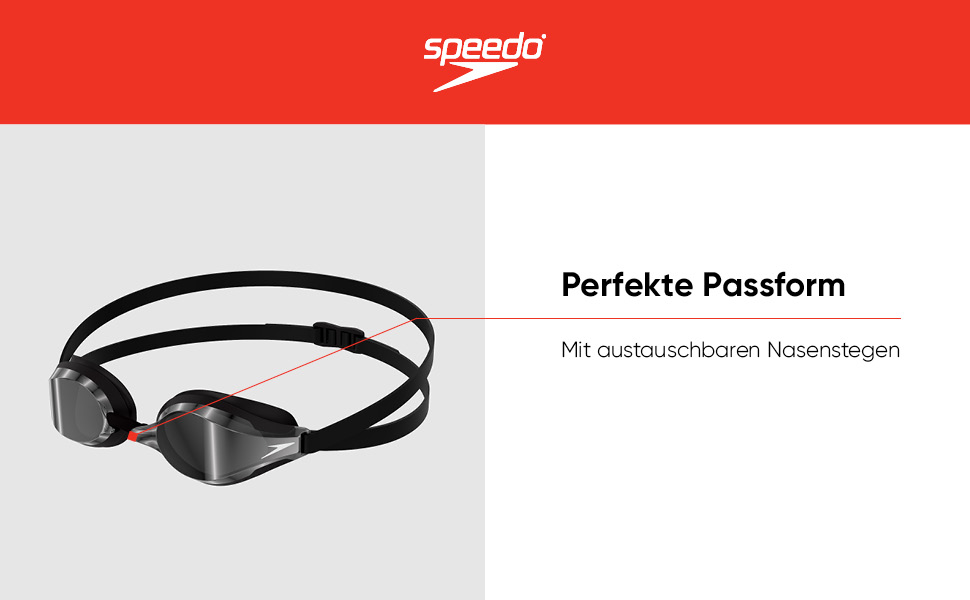 Окуляри для плавання Speedo Fastskin Speedsocket 2 із дзеркальними лінзами та силіконова шапочка для плавання, унісекс, чорна, універсальний розмір
