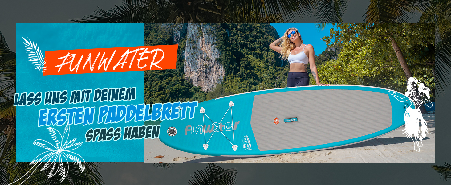 Надувний SUP-борд FunWater 10'6' для дорослих: комплект з аксесуарами