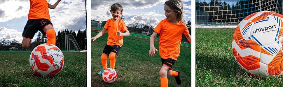 М'яч для футболу UHLSPORT Kinder 290 Ultra Lite Addglue - легкий та м'який, для дітей до 10 років