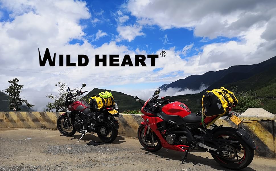 Водонепроникна сумка для подорожей Wild Heart PVC500D 40L, 66L, 100L з регульованим плечовим ременем та внутрішньою кишенею, жовта