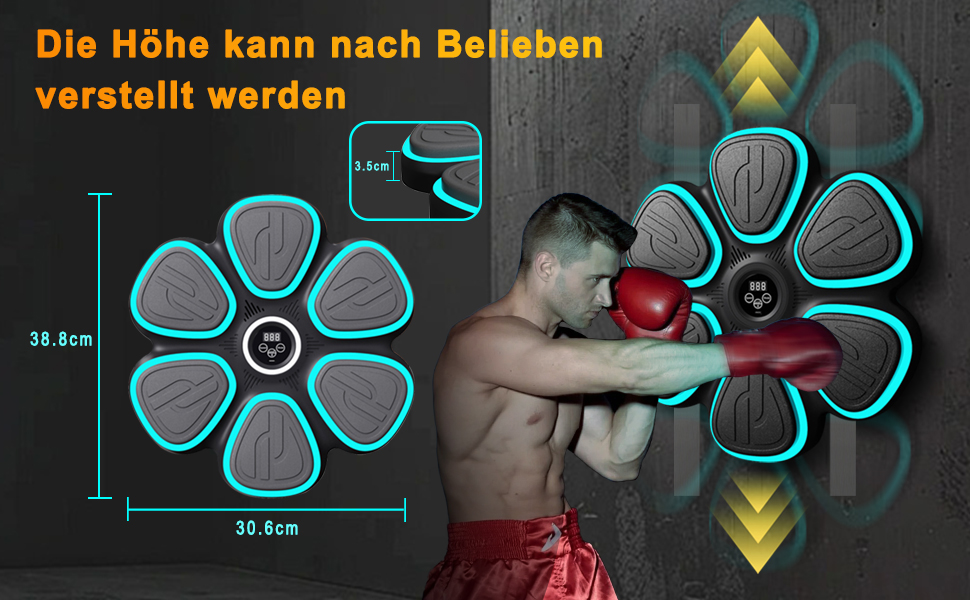 Електронна боксерська машина для дому та фітнес-залу: інтелектуальний тренажер з музикою та рукавичками