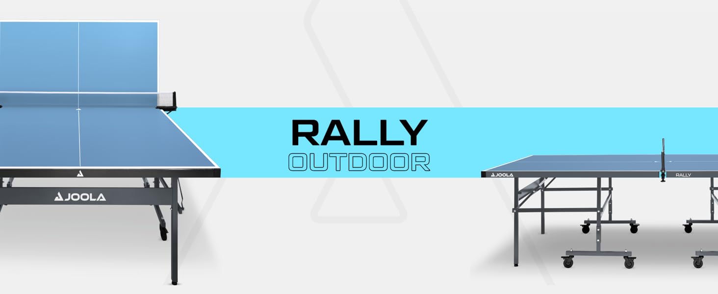 Стол для пінг-понгу JOOLA Rally Outdoor - професійний, розкладний, для вулиці, з сіткою