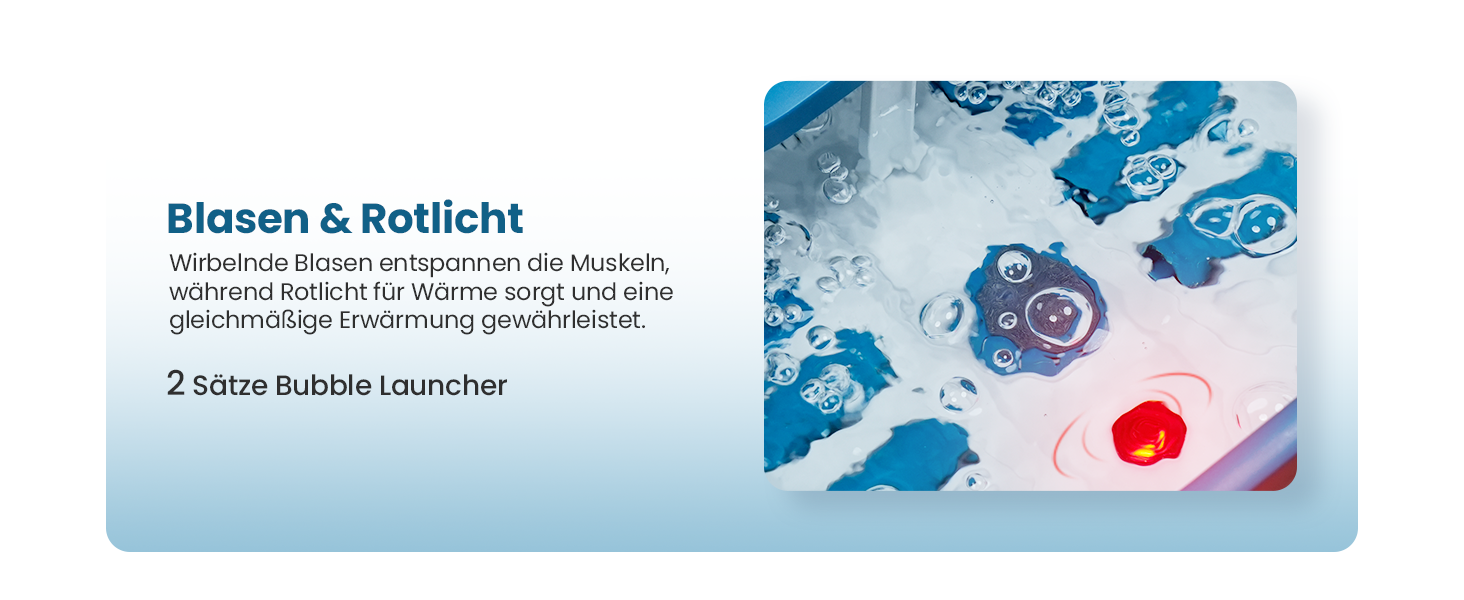 Зручне ванночка для ніг Comfier з масажем, підігрівом та функцією бульбашок | Складаний масажер для ніг | Вібрація, функція бульбашок, таймер, пемза для педикюру, 35°C-48°C, 8 Shiatsu роліків (Чорний, Синій)