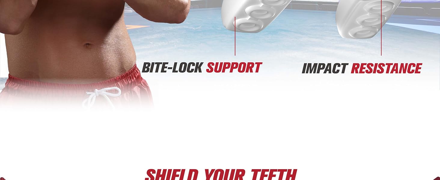 Захисна капа Beast Gear - для боксу, MMA, регбі, кікбоксингу, джудо, карате, хокею та бойових мистецтв. Зручна коробка для зберігання. Захищає зуби, ясна та щелепу. Білий.