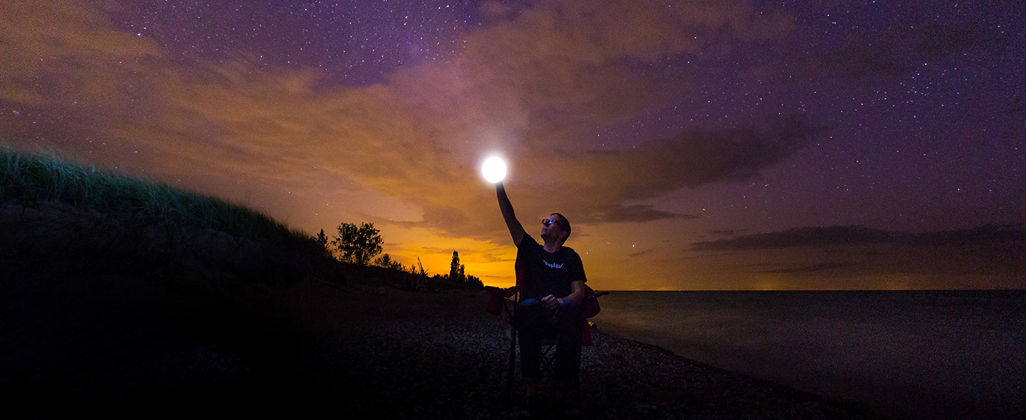 LED кемпінговий ліхтар 2000 люмен з акумулятором 9900mAh, 30W, з пульт дистанційного керування, для намету, пошуку, надзвичайних ситуацій, походу, кемпінгу