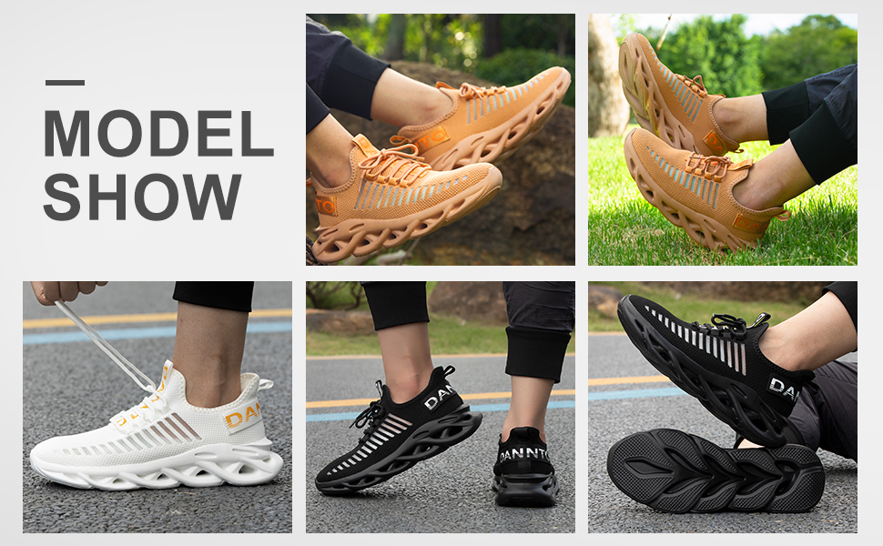 Кросівки для бігу DANNTO - чоловічі та жіночі, спортивні, зручні, дихаючі, з неслизькою підошвою, для занять у залі, фітнесу, вуличної біговій активності, чорно-білі, 46 EU