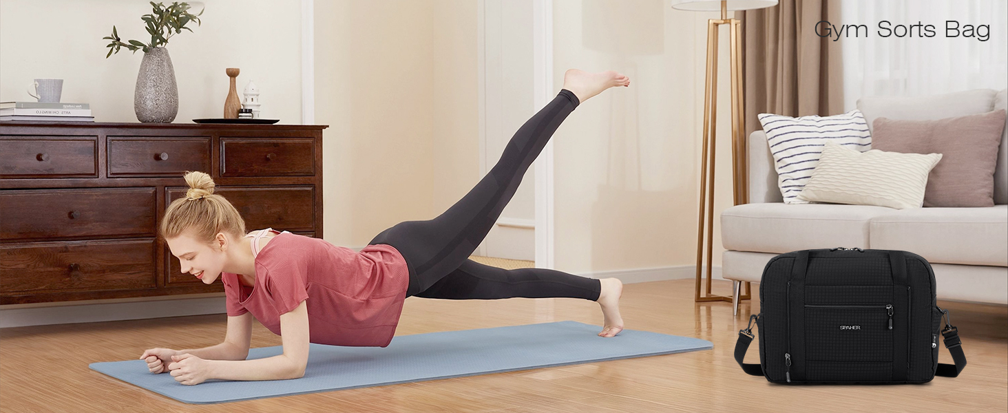 Спортивна сумка-рюкзак SPAHER 40x30x20 для ручної поклажі Wizzair/Vueling (сіро-чорна)