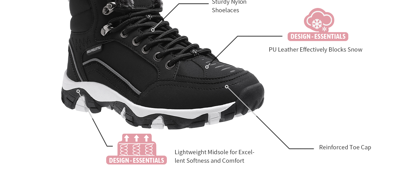 Черевики зимові жіночі Littleplum, утеплені, для трекінгу, чорні, 41 EU