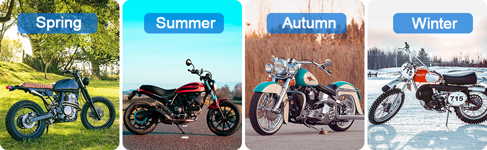 Водонепроникна накривка для мотоцикла Carehabi, 245x105x125 см, XXL, для мопедів, ролерів, ендуро, вуличної техніки