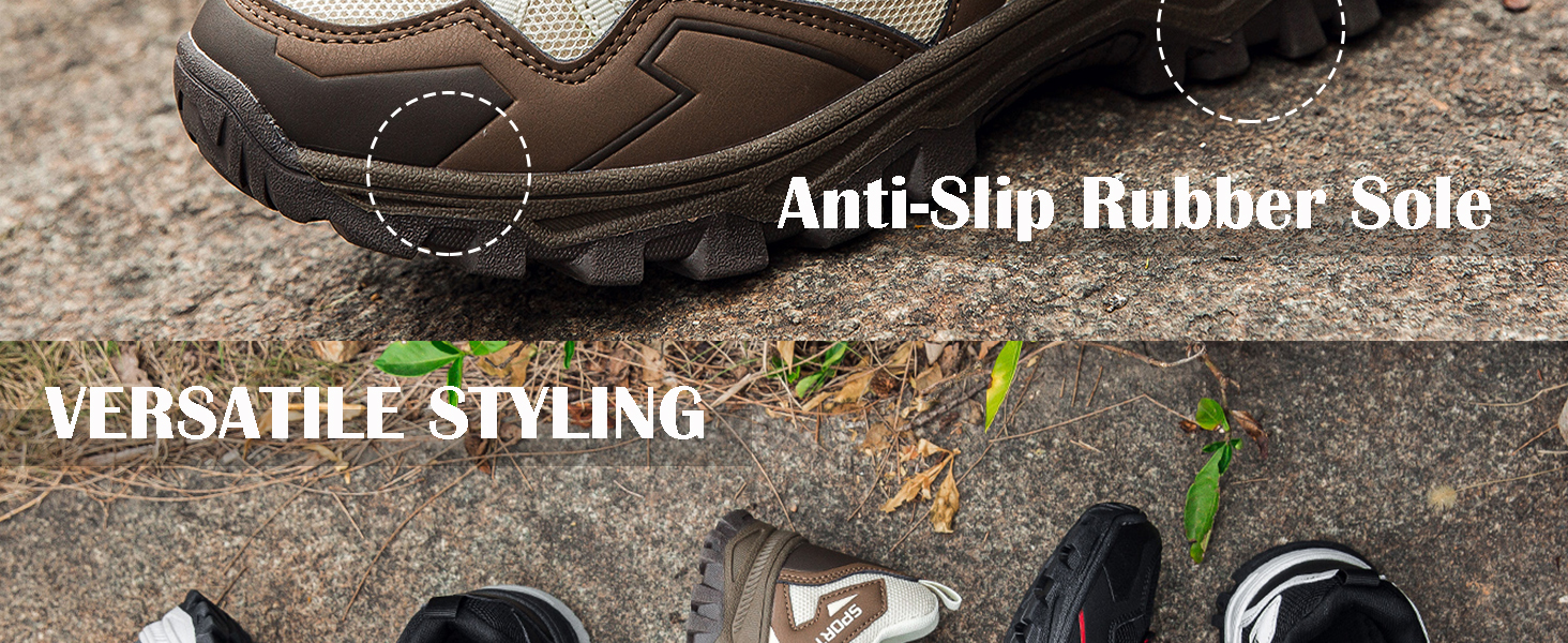 Чоловічі трекінгові черевики для хайкінгу та кемпінгу, 44 EU, бежево-коричневі