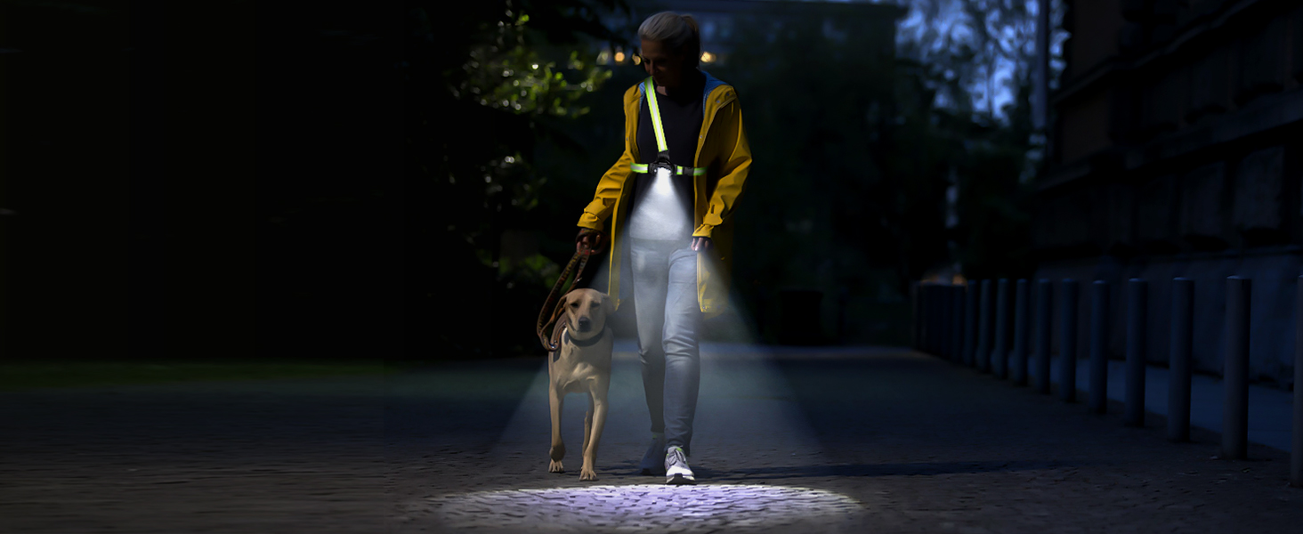 ISEYOU Фронтальний ліхтар для бігу з регулюванням на 45°, 500 люмен, 2 кольори, USB-C, IPX4, для бігу, кемпінгу, велоспорту