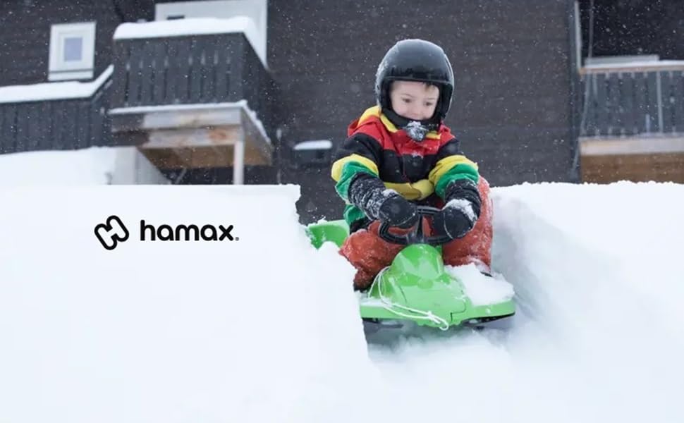 Ледянка-вожак Hamax Bob: Ледянка для дітей, вожак для санчата, червона