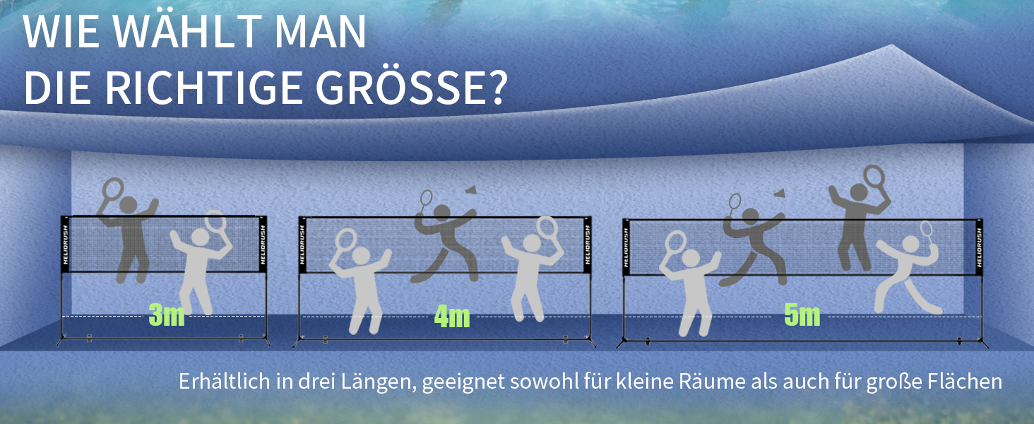 Мережа для бадмінтону та волейболу, регульована висота 3/4/5м, сталевий каркас, HDPE, для саду, пляжу, басейну, дітей та дорослих, 500 см, чорна