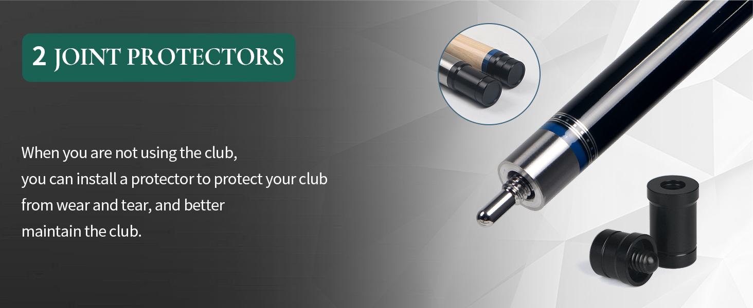 Kmise Professional Pool Queue Stick: професійний кий для більярду з канадського клена з низькою деформацією та телескопічним подовженням з вуглецевого волокна, комплект з шкіряною сумкою та аксесуарами для більярду, 538 г (зелений)