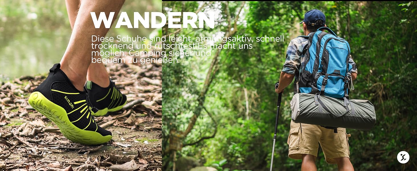 Водні черевики SIMARI WP001 для жінок та чоловіків, швидковисихаючі, для плавання, дайвінгу, серфінгу, йоги та відпочинку на природі. Розміри: 42 EU (216 Lila, 209 Gray Stripe)