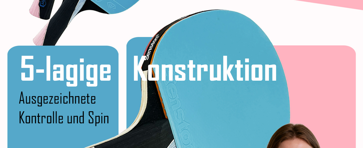 Набір для настільного тенісу Senston: ракетки та м'ячі S7 для професійної гри та розваг