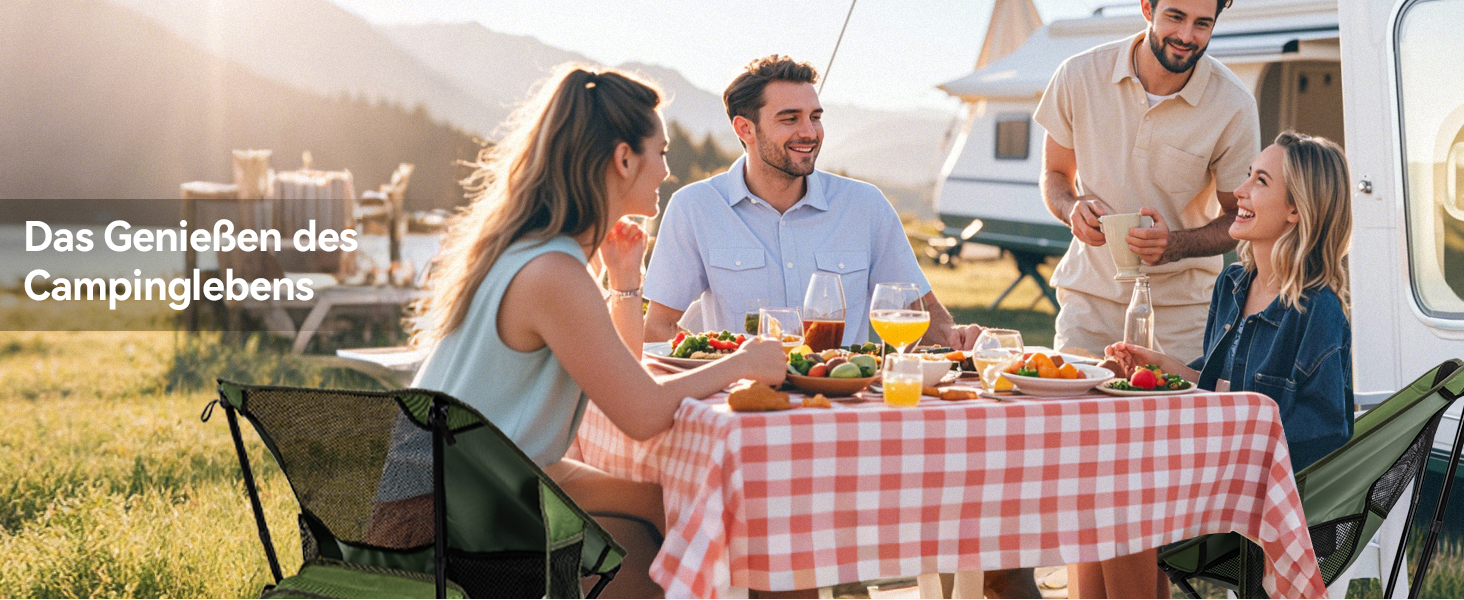 Складний туристичний стільчик Hochlehner з підголівником, 150 кг, ультралегкий, портативний, з кишенями та сумкою для кемпінгу, пляжу, відпочинку на природі та піших прогулянок (Indigoblau)