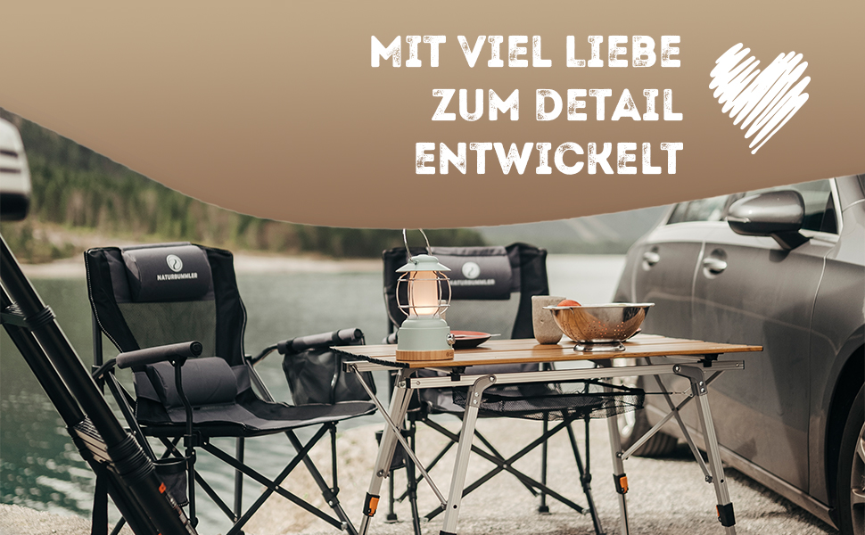Складний туристичний стілець NaturBummler Cloud Sit+ сірий-чорний: для кемпінгу, риболовлі, відпочинку на природі. Макс. вага: 150 кг
