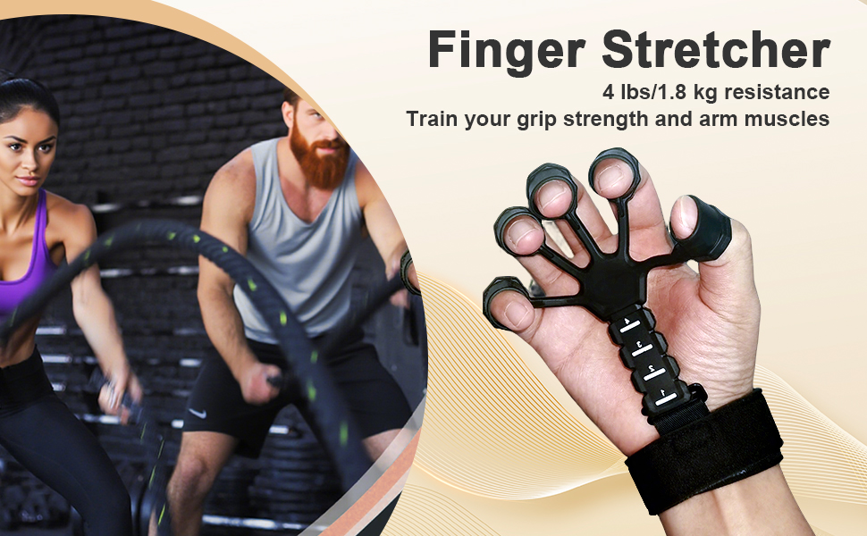Набір для тренування рук Aurivee (6 шт.) - тренажер сили хвата, п'ятипальцевий тренажер, кільце для тренувань та м'яч для зняття стресу з сумкою