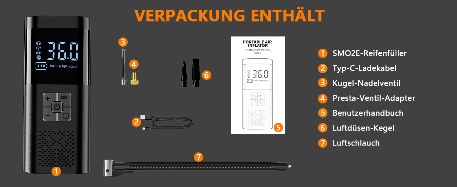 Електричний акумуляторний компресор для велосипеда, авто, мотоцикла та м'ячів SERVOMASTER (150 PSI)