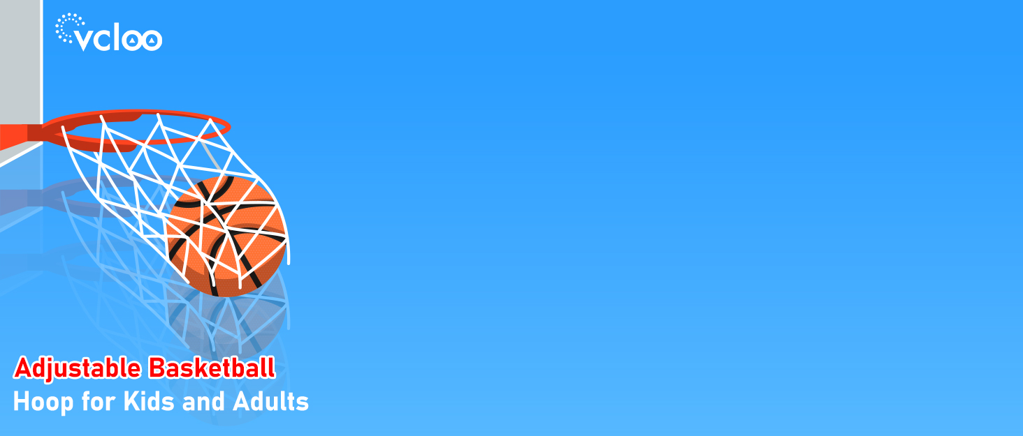 Баскетбольний кошик для вулиці, дитячий, регульований (145-305см), з підйомною сіткою та додатковою вантажною сумкою