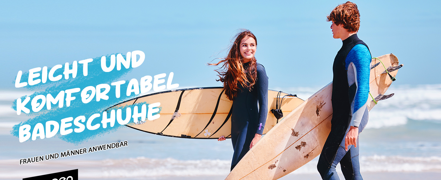 Чоловічі та жіночі аквашузи для плавання та водних видів спорту, легкі, швидковисихаючі, з антиковзким покриттям, блакитна лінія, 42/43 EU