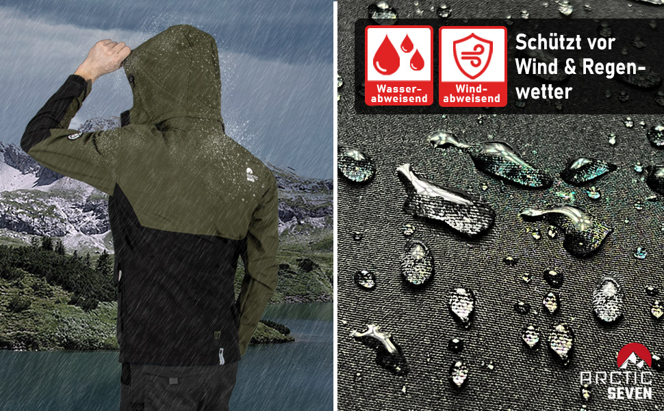 Чоловіча куртка Softshell Outdoor водовідливна функціональна вітрівка AS303, XL, червоно-чорна