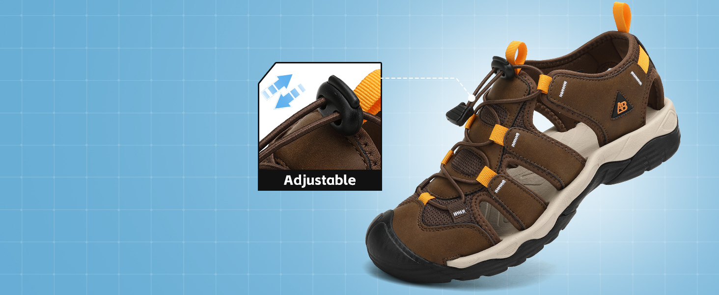 Чоловічі сандалі AX BOXING для трекінгу та спорту, коричневі, розмір 44 EU