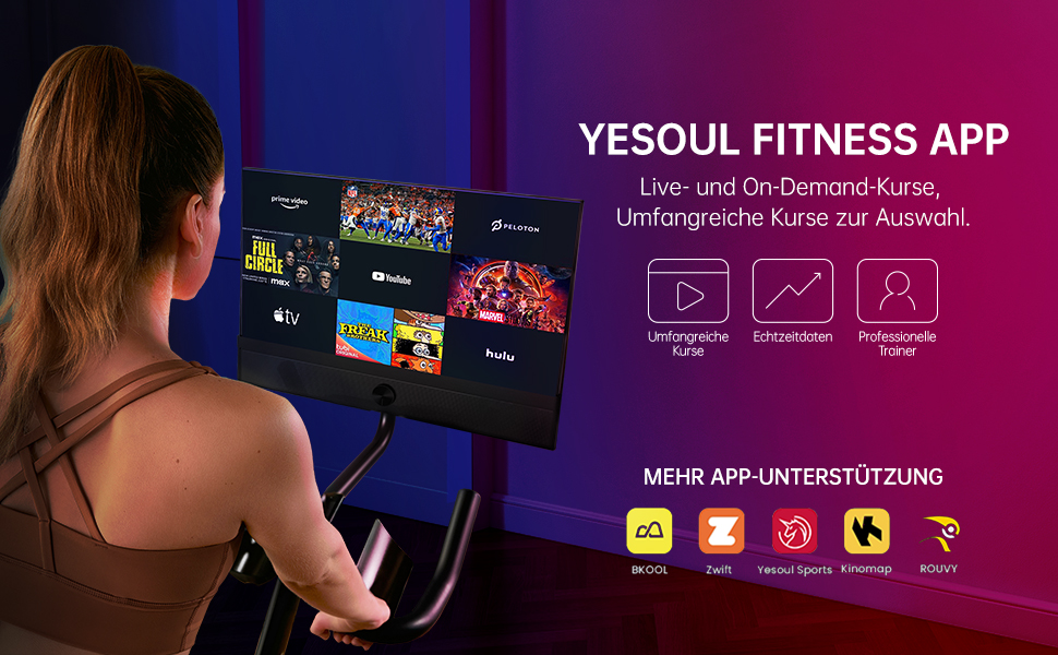 YESOUL G1M Plus: Електричний велотренажер з 21.5
