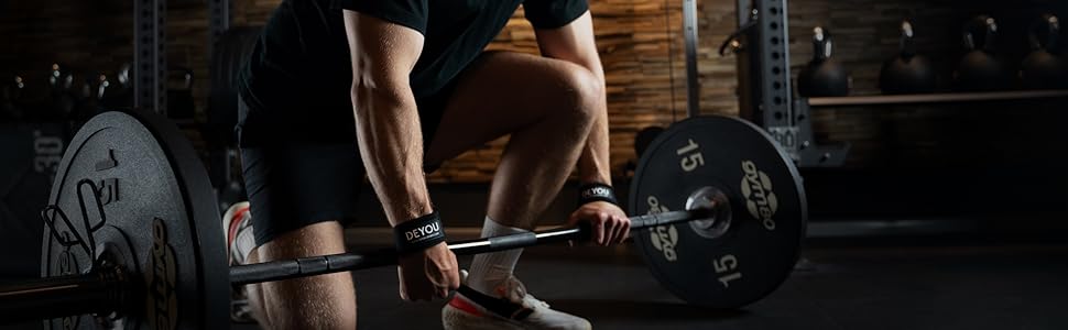 Підтримка зап'ястя DEYOU для вузьких та середніх зап'ясть – фітнес-манжети (з підкладкою) з 100% бавовни з сітчастою сумкою – ремені для тренажерного залу, силових тренувань, бодібілдингу для жінок та чоловіків (рожеві)