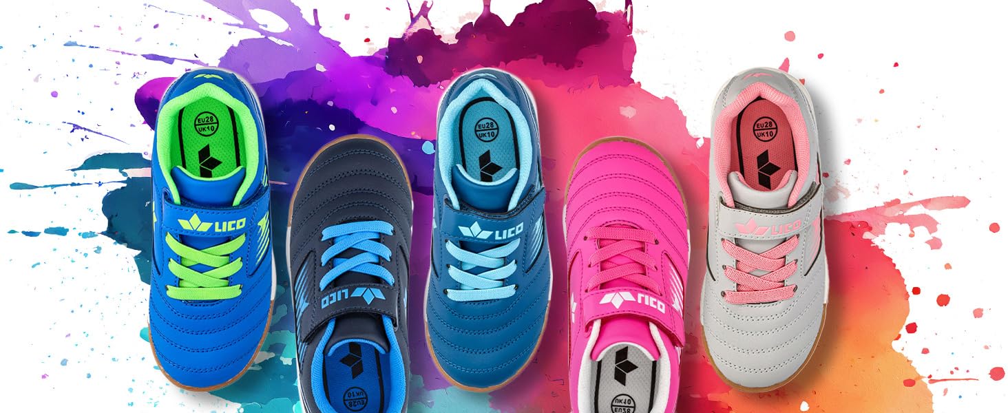 Дитячі спортивні зала баскетбольні кросівки Lico Chaska 40 EU, блакитний, Lemon