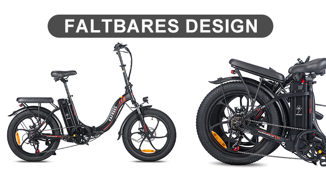 Електровелосипед  Fafrees E-Bike 20, 36В 16Ач, 250Вт, Shimano 7S, чорний