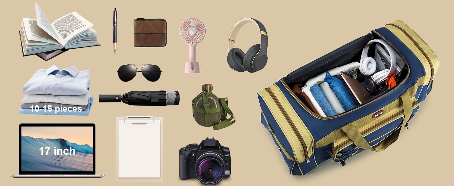 Спортивна сумка для подорожей BAGZY 70 л, водонепроникна дорожня сумка-даффл для залу, кемпінгу та відпустки, зелено-жовта