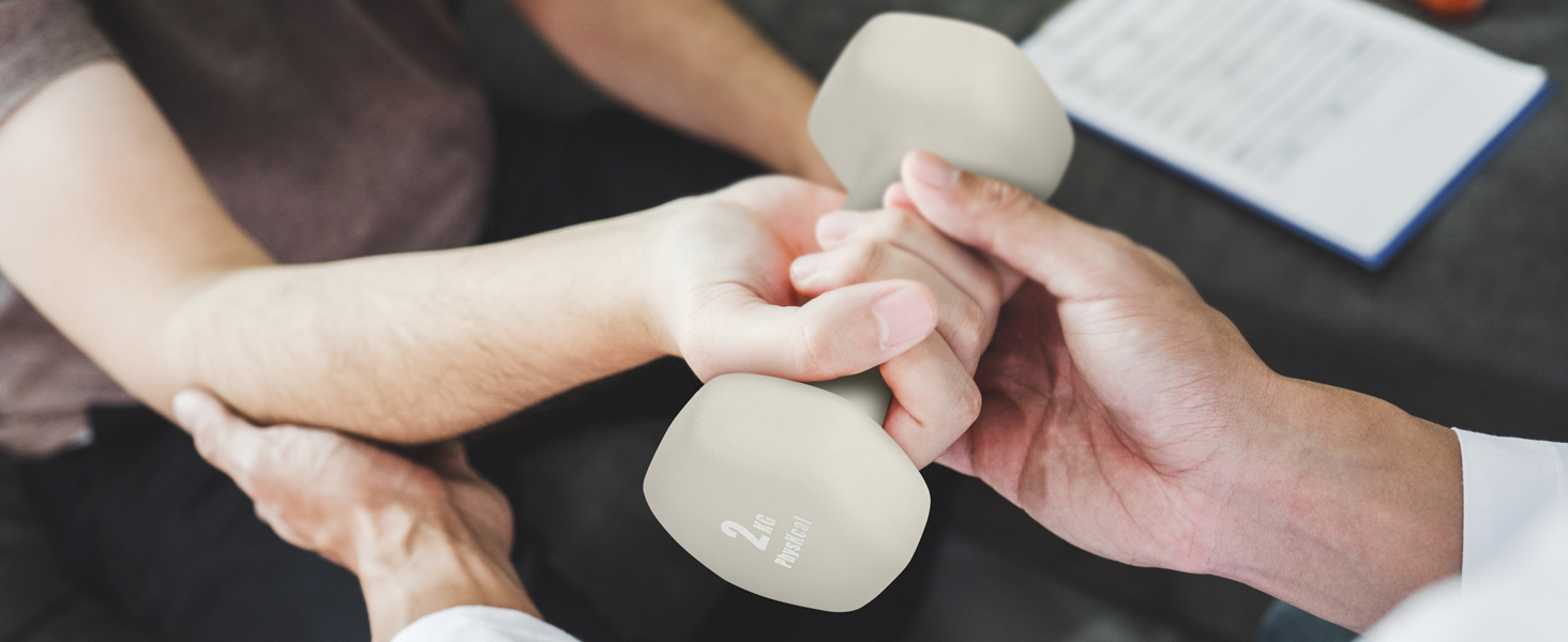 Набір гантелей Kurzhanel-Set 30 кг з підставкою для дому та фітнес-залу | Küstenbrise (12 кг, Sand Stone)