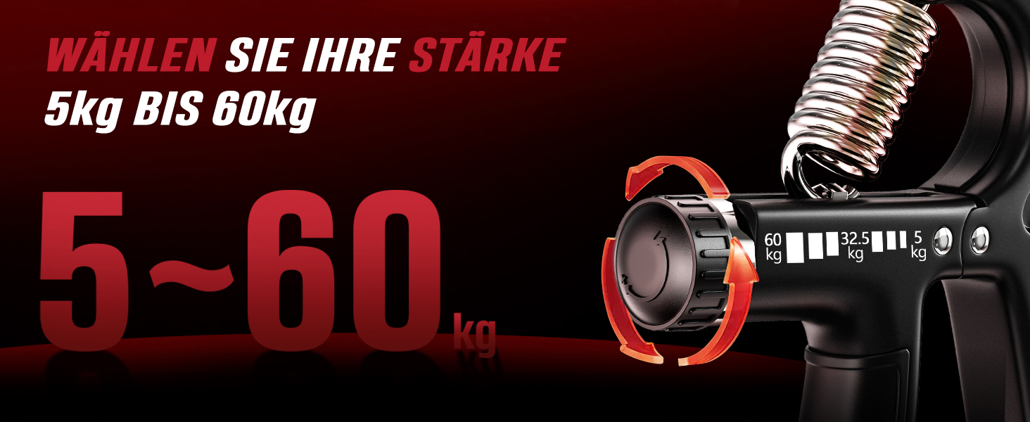 FitBeast Набір для тренування рук (5 шт.): підручник для підручника, фінгердехнер, м'яч для хвата, антистрес. Чорний