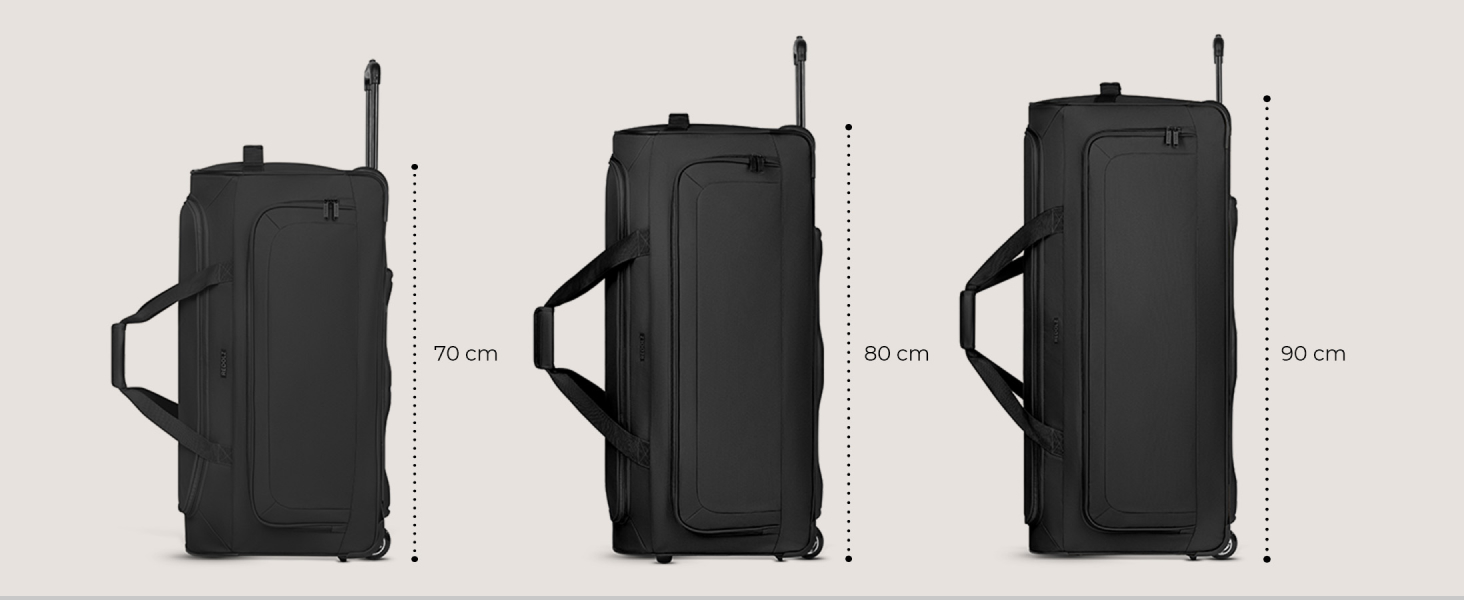 Велика дорожня сумка на колесах XXL 91 см, 128 л для чоловіків і жінок, Duffle Essentials