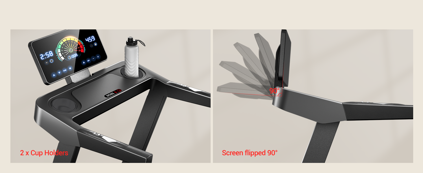 Бігова доріжка UMAY L10: електричний біговий доріжки з нахилом 20%, швидкість до 14 км/год, складний, потужність 3.5 PS, для дому, вантажопідйомність 180 кг