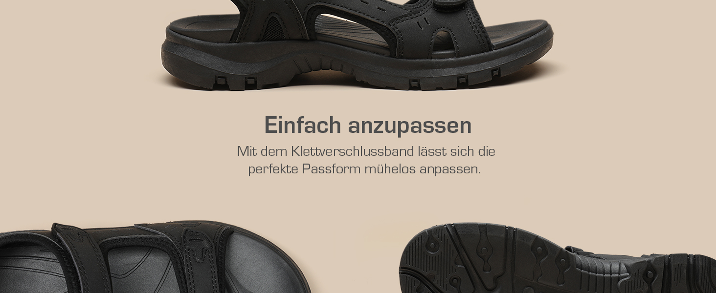 Спортивні сандалі жіночі DREAM PAIRS Sdsa2401w, 41.5 EU, чорні