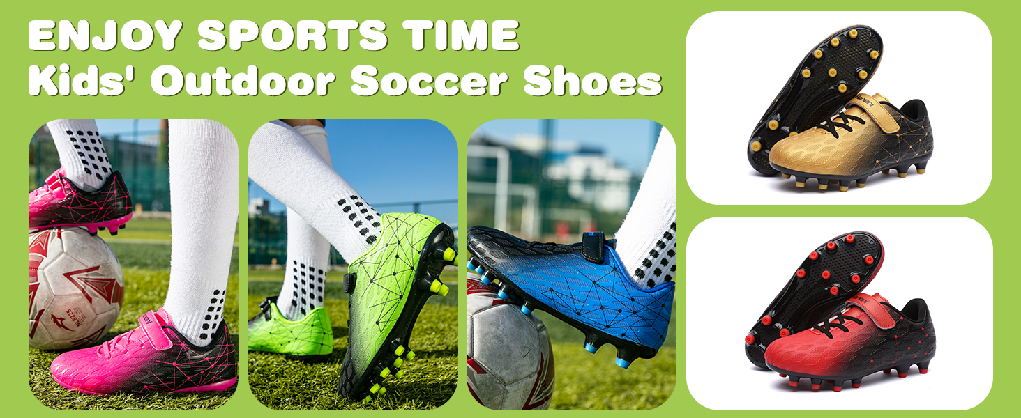 Дитячі футбольні бутси Hanani FG/AG для штучного покриття та натурального газону, чорно-сині, 33 EU (унісекс)