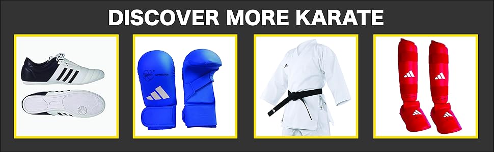 Захисні щитки для карате adidas WKF, знімний підйом стопи