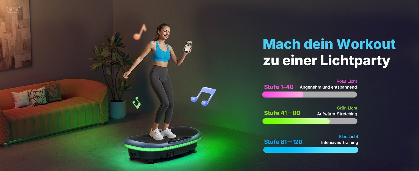 Віброплатформа MERACH CV55 4D для схуднення та масажу, синя