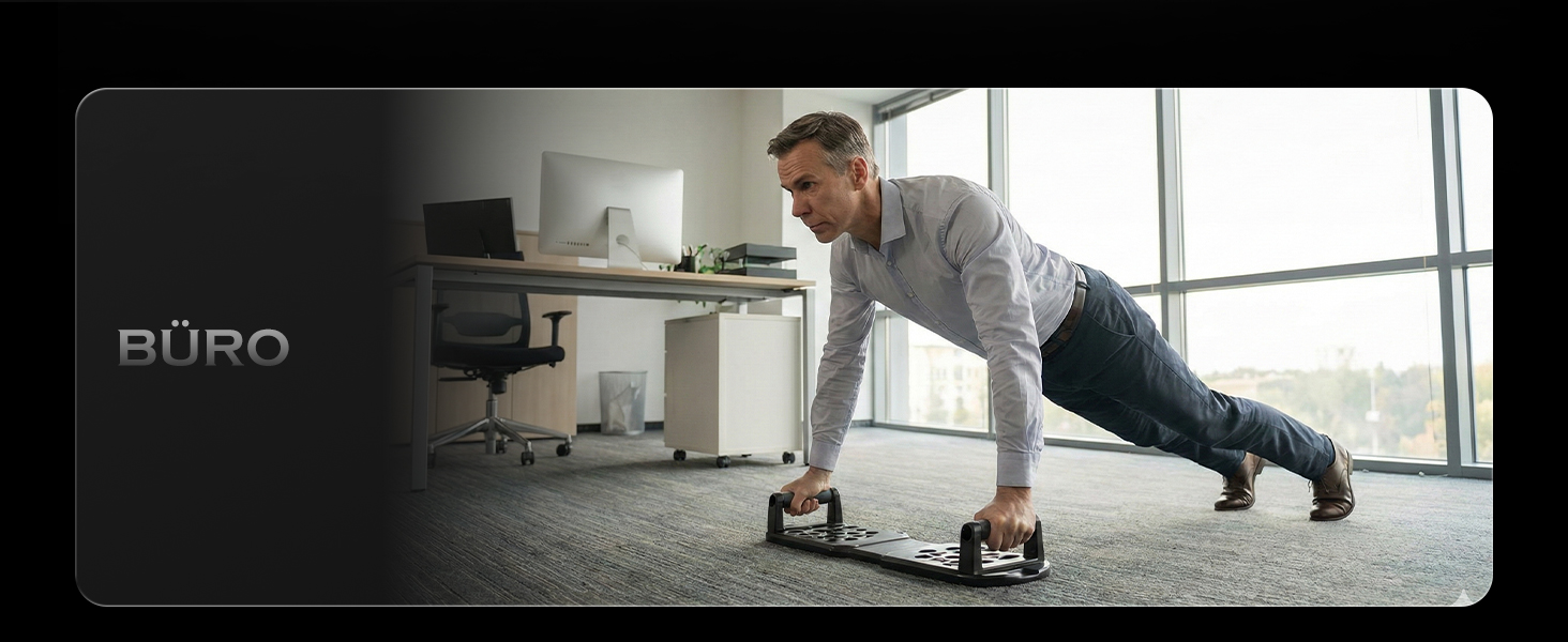 Складані віджимання-грифи 20 в 1 для силових тренувань вдома, фітнес-опори для віджимань Push Up Bar, чорний набір