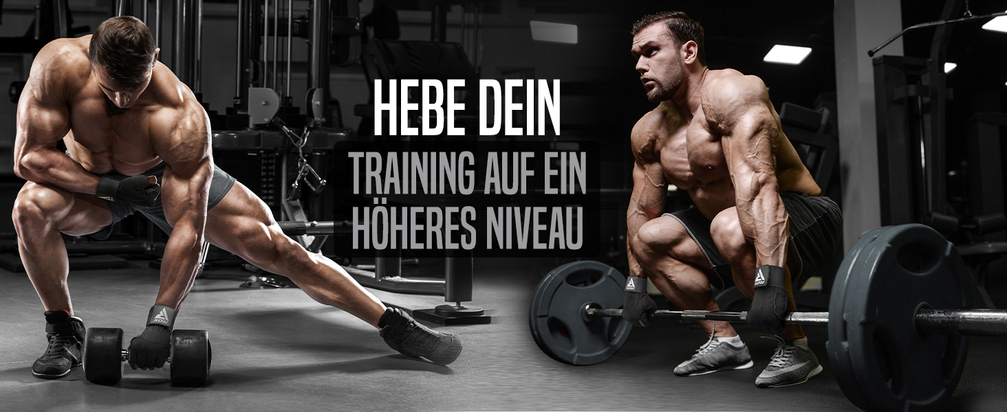Рукавички для тренувань RDX Fitness з фіксаторами зап'ястя, 15 дюймів, захист від ковзання, для важкої атлетики, пауерліфтингу, чоловічі/жіночі