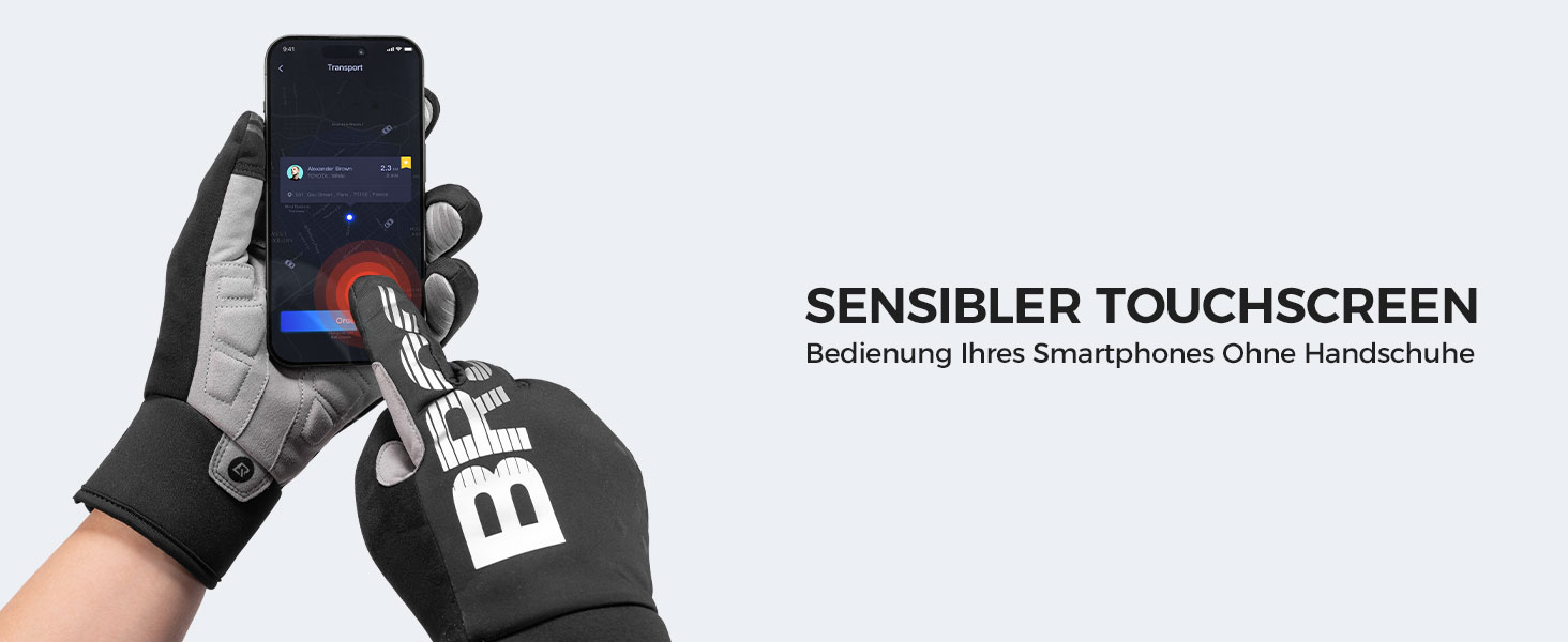 Велосипедні рукавички ROCKBROS для жінок та чоловіків, зимові, Thinsulate, теплі, сенсорні, для MTB, катання, альпінізму, бігу та активного відпочинку (XXL, Thinsulate)