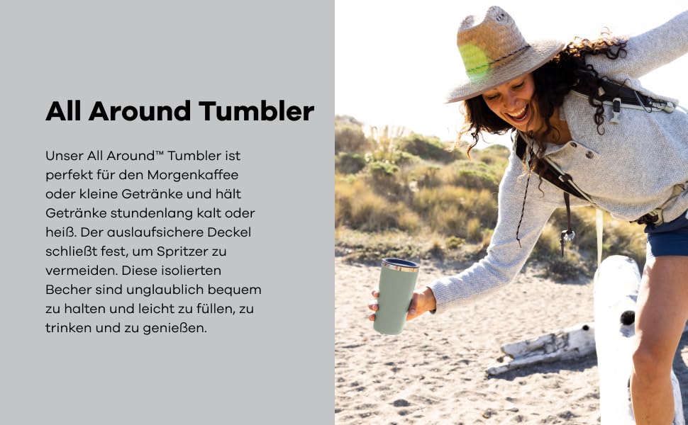 Термокружка HYDRO FLASK All Around 355 мл, вакуумна, з кришкою, нержавіюча сталь, для гарячих і холодних напоїв, колір Birch