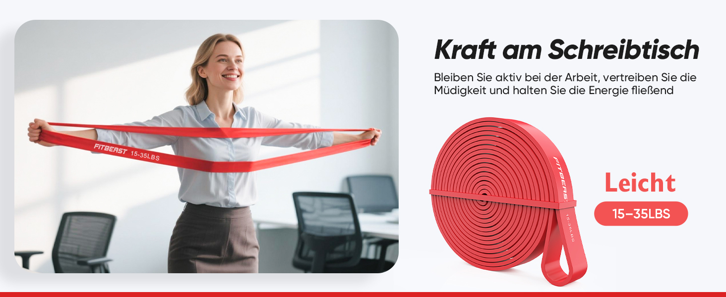 Набір еластичних стрічок FitBeast для фітнесу: 5 шт. з рукавичками та дверним кріпленням. Сила тренувань 5-125 LBS