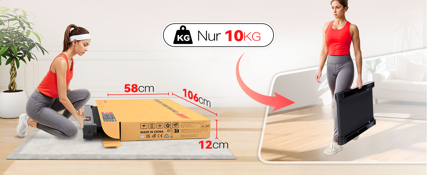 Ходувальний килимок зі смарт-функціями та пультом дистанційного керування, біговий килимок для дому та офісу, швидкість до 6 км/год, сірий/чорний