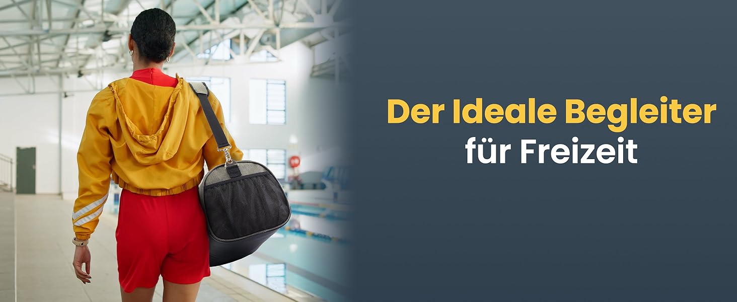 Спортивна сумка Heldenwerk® для жінок та чоловіків, 30л, 48 x 26 x 25 см. З відділенням для взуття та мокрих речей. Ідеальна для подорожей, тренувань, фітнесу.