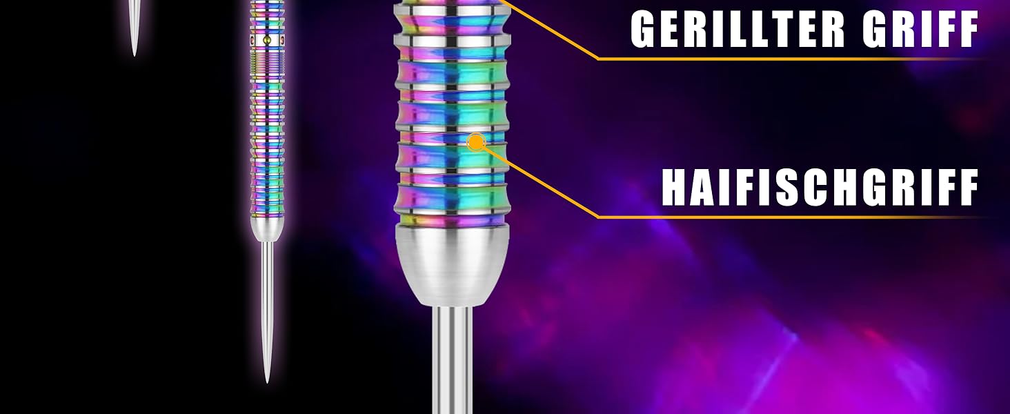 Дарти WIN.MAX Tungsten 90% (3 шт) 18-28г, металеві наконечники, професійні сталеві дротики 24г, кольорові